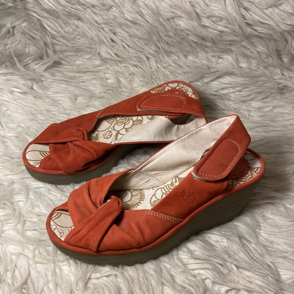 Fly London Shoes Wedges Yakima Leather